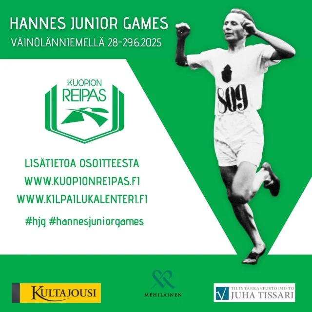 Hannes Junior games kilpaillaan tänä kesänä 28-29.6. Tule mukaan perinteikkääseen kilpailutapahtumaan. #hjg #hannesjuniorgames #yleisurheilu #kultajousi #mehilainen #tissari #trube #peeässä