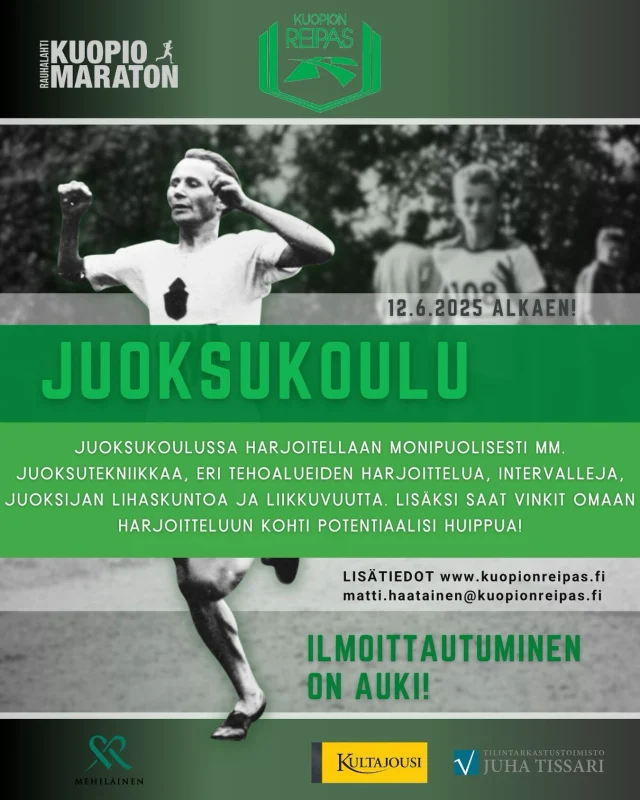 Kesäksi juoksukouluun? Onko juoksukärpänen puraissut, mutta tarvitset apuja juoksuharrastuksen aloitukseen? Tule Reippaan juoksukouluun! Lisätietoja reippaan nettisivuilla.  #juoksu #juoksukoulu # kultajousi #mehilainen #tissari