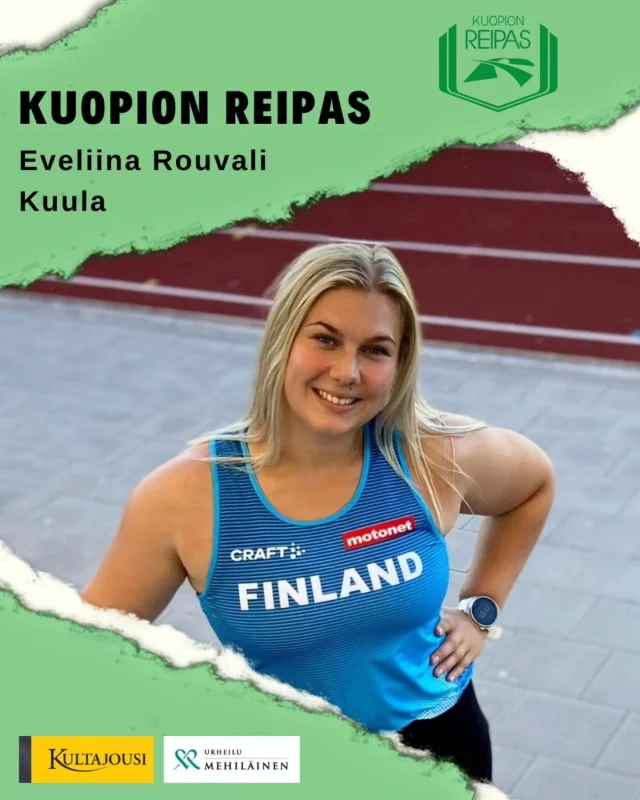 Eveliina Rouvali on valittu mukaan EM-joukkuekilpailuun Madriin 🤩

https://www.yleisurheilu.fi/uutinen/suomi-iskukykyisella-joukkueella-yleisurheilun-em-joukkuekilpailuun-madridiin/

EM-joukkuekilpailut käydään Madridissa, Espanjassa 27.-29.6.

Eveliinan laji kuula on perjantaina 27.6. klo.19.41

Eveliinan ajatuksia kohti kisoja:
"Lähden hyvillä fiiliksillä kisoihin. Kausi on alkanut hyvin ja kunto on hyvä. Kiva päästä mukaan vähän isompiin kisoihin 😊"

Suuresti tsemppiä kisoihin @annaeveliinaa ! 💚

#yleisurheilu #kuopionreipas #suomenyleisurheilu #finnishathletics #kultajousi #urheilumehiläinen
