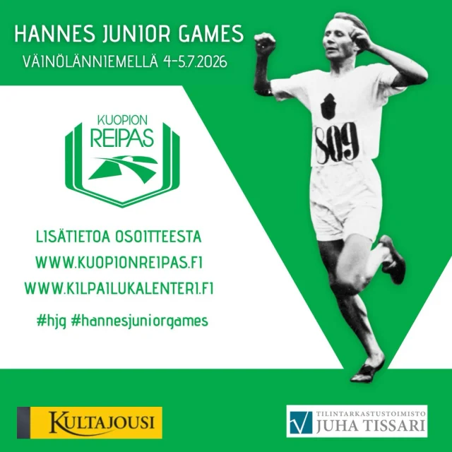 4-5.7 kilpaillaan perinteiset Hannes Junior Games. Ilmoittautuminen loppuu 29.6. #HJG #hannesjuniorgames #kultajousi #tissari