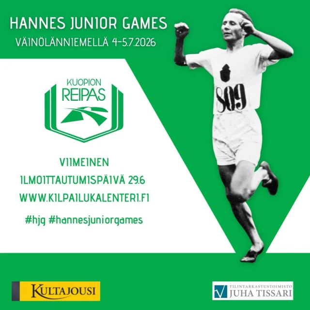 Viikko aikaa ilmoittautua Hanneksiin! Viimeinen ilmoittautumispäivä 29.6 maanantaina.  #hjg #yleisurheilu #kultajousi #tissari
