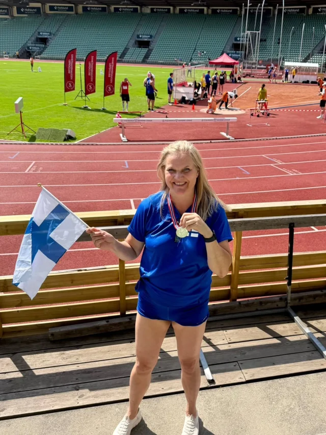 Pohjoismaiden mestaruuskilpailut pidettiin 3.-5. heinäkuuta 2026 Oslon Bislett-stadionilla Norjassa.
Reippaan Paula Collan Andersin toi kisoista N55 kuulan työnnössä hopeaa 🥈 tuloksella 10.26. 🤩
Onnittelut Paulalle! 💚

#kuopionreipas #yleisurheilu