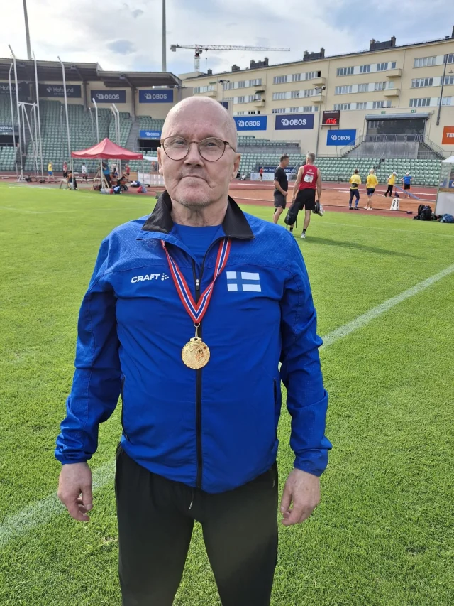 Lisää mitaliuutisia Oslosta!🤩

Kuopion Reippaan Juha Häkkinen voitti M65-keihäänheiton Pohjoismaiden mestaruuskilpailuissa kultaa Oslossa heinäkuun alussa.

Lämpimät onnittelut Juhalle hienosta mestaruudesta! 💚👏